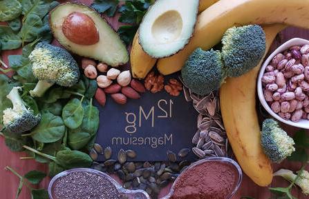 A collection of produce with magnesium